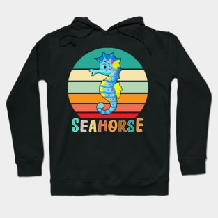 Vintage Retro Seahorse Hoodie